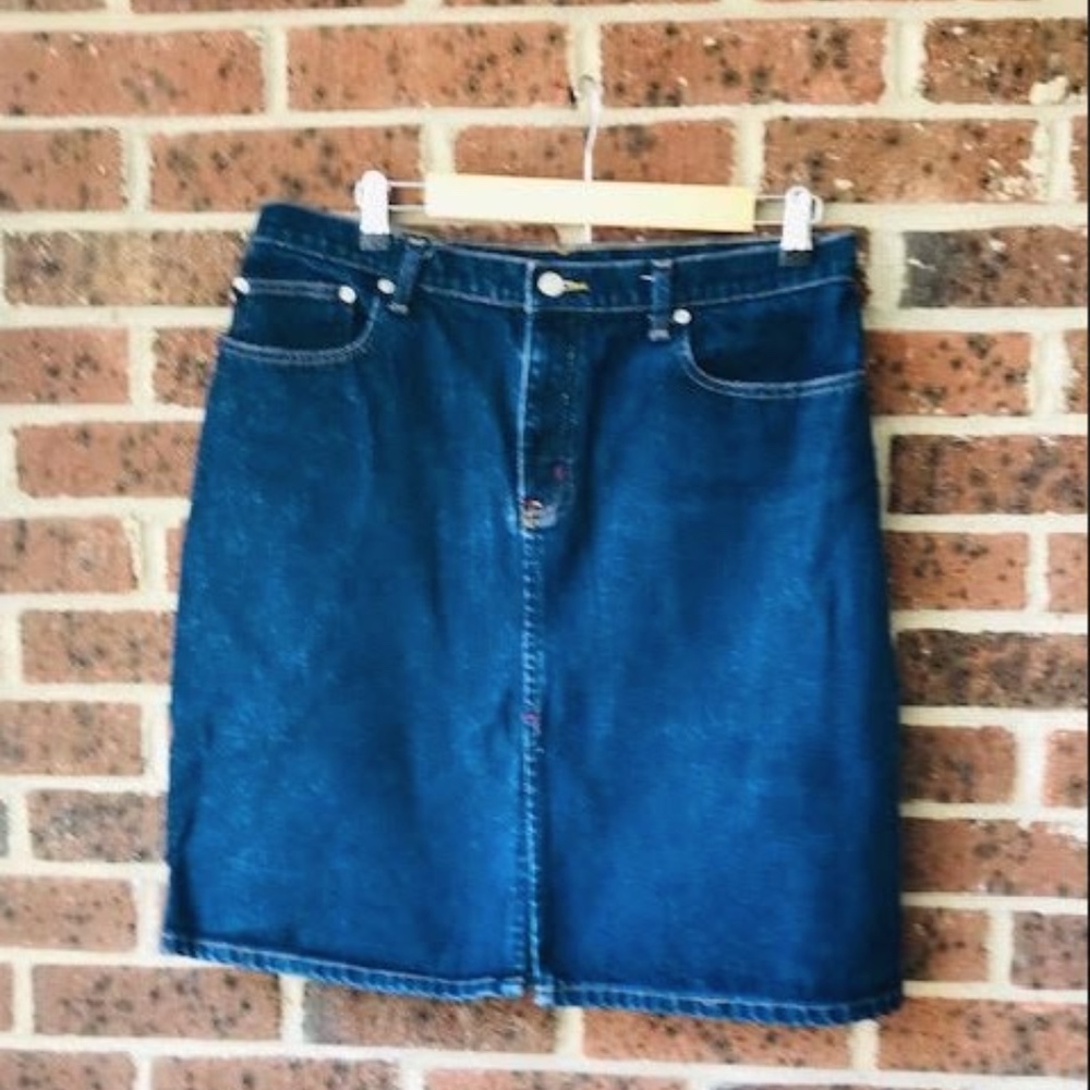 Ralph Lauren Jean Skirt  Size 10